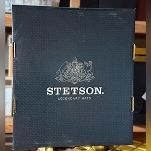 Modern Western Stetson Black Cowboy Hat Storage Box